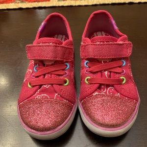 Toddler size 7.5 pink hello kitty keds sneakers
